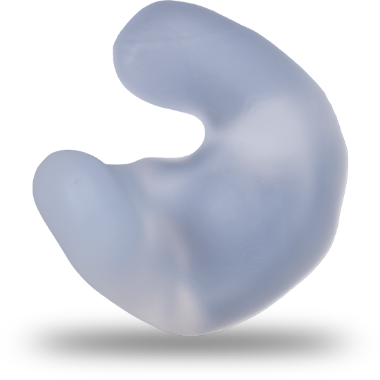 Bouchon d’oreille sur mesure en silicone souple