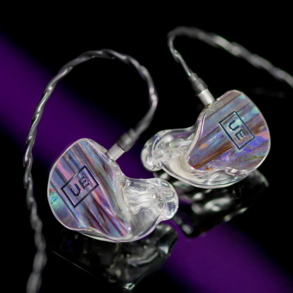 Ear monitors sur mesure à coque transparente
